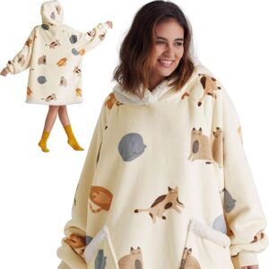 Bedsure Wearable Blanket Hoodie, Blanket Hoodies