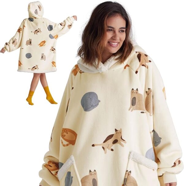 Bedsure Wearable Blanket Hoodie, Blanket Hoodies