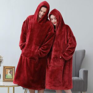 Oversized Hoodie Sweatshirt TV Blanket Super Soft Warm