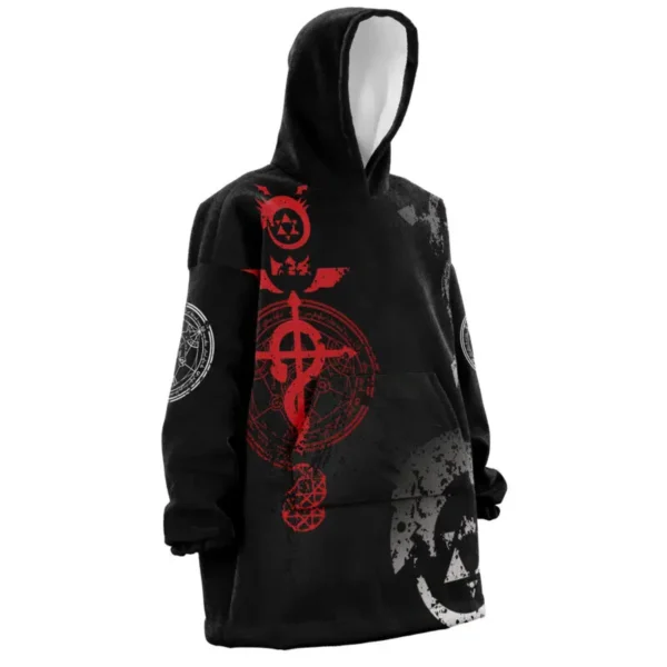 Transmutation Circle Fullmetal Alchemist Snug Oversized Blanket Hoodie