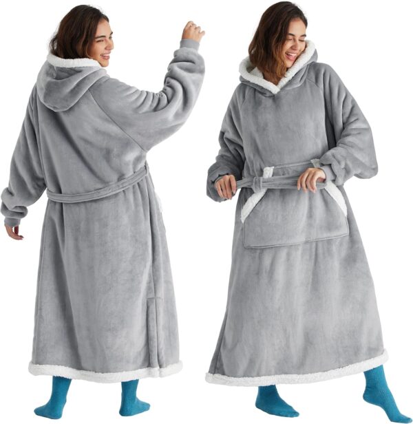 Bedsure Wearable Blanket Hoodie Women